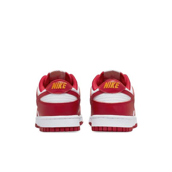 NEW NIKE men's dunk low retro sneakers in gym red/white - Picture 6 of 9